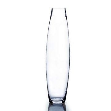 WGV Tall Bullet Glass Vase 28" - Elegant Floral Centerpiece