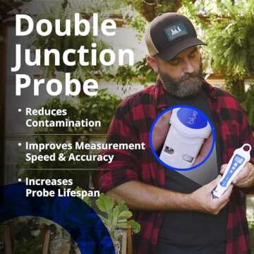 bluelab pH Pen - ± 0.1 pH Accurate, Durable Double Junction Probe, Waterproof & Floats, Auto Temperature Compensation, Easy Calibration - Made in NZ
