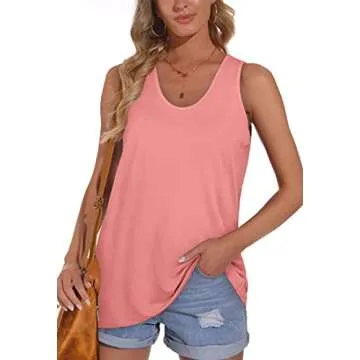OFEEFAN Summer Tank Tops for Women Soft Loose Fit