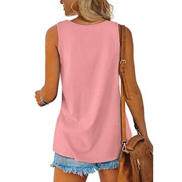 OFEEFAN Summer Tank Tops for Women Soft Loose Fit