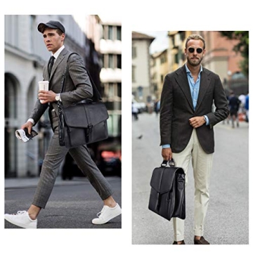 Men's Leather Briefcase for 15.6" Laptops | ESTARER