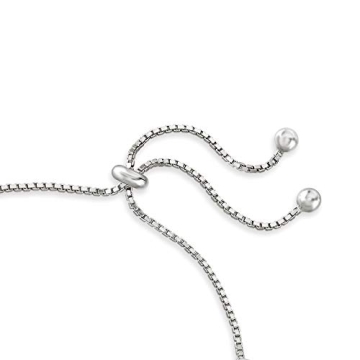 Ross-Simons Multicolored CZ Bolo Bracelet in Silver