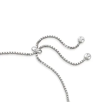 Ross-Simons Multicolored CZ Bolo Bracelet in Silver