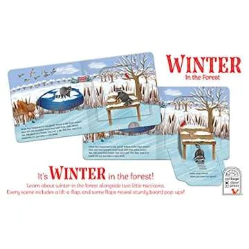 Winter In The Forest Deluxe Lift-a-Flap & Pop-Up Seasons Children's Board Book (Lift-a-flap Surprise)
