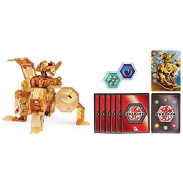 Bakugan Ultimate Viloch, 7-in-1 Exclusive Bakugan, Includes BakuCores and Trading Cards, Geogan Rising Collectible Action Figure Kids Toys for Boys