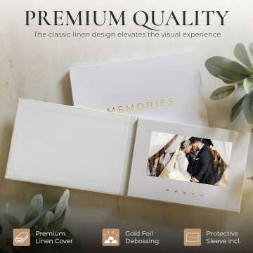 Luxury Video Album with 7” Display & Rechargeable Battery