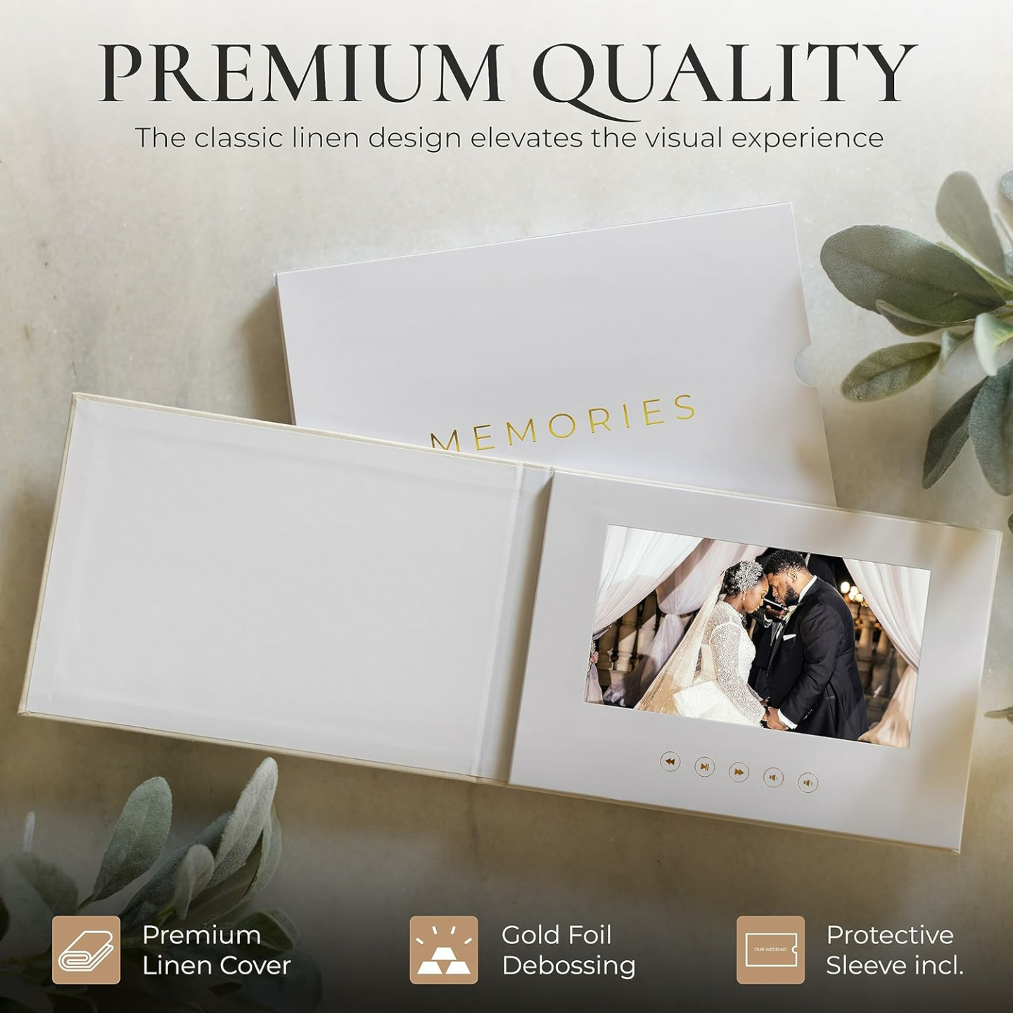 Luxury Video Album with 7” Display & Rechargeable Battery