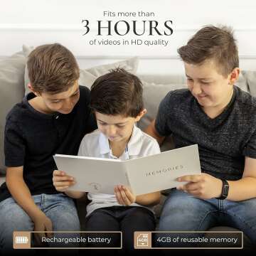 Luxury Video Album with 7” Display & Rechargeable Battery