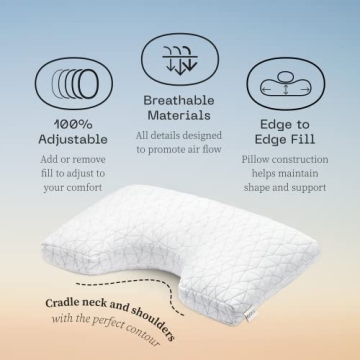 Coop Home Goods Cut-Out Adjustable Pillow for Side Sleepers