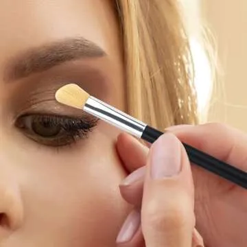 Urtlia Fluffy Eye Makeup Blender Brush Set - 2 Pcs