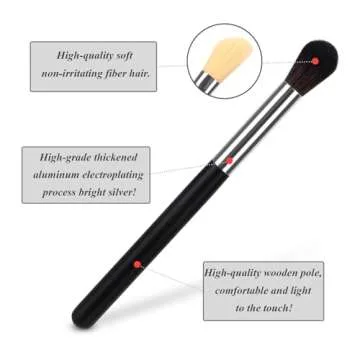 Urtlia Fluffy Eye Makeup Blender Brush Set - 2 Pcs