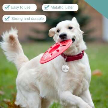 Hotop White Metal Rim Key Tags - 25 Pack for Easy Organization