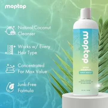 MopTop Detox Shampoo – Sulfate & Paraben Free for All Hair Types