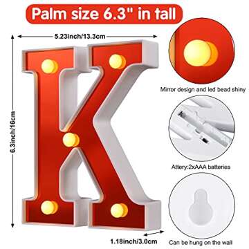 Samapet LED Marquee Letters for Party & Home Decoration