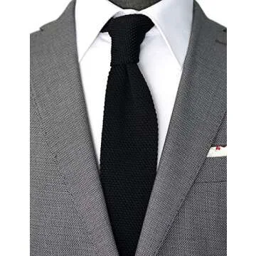 ZENXUS Knit Ties for Men - 3-Pack, Fashionable & Easy Care