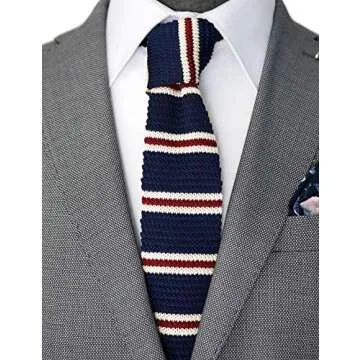 ZENXUS Knit Ties for Men - 3-Pack, Fashionable & Easy Care