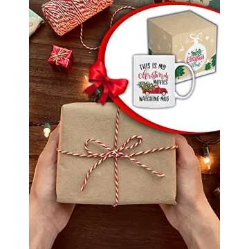 BLUE RIBBON Christmas Gifts, This is My Christmas Movies Watching Mug, in Decorative Box