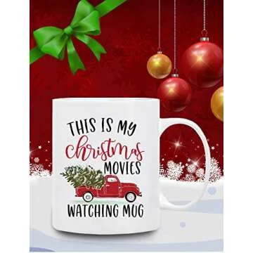BLUE RIBBON Christmas Gifts, This is My Christmas Movies Watching Mug, in Decorative Box