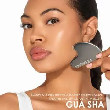 JAPONESQUE SKINTherapy Contouring Facial Tool V Roller for Lymphatic Drainage, Facial Massage, Relie...