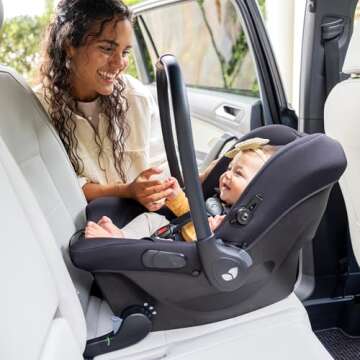 Joie Mint Latch Baseless Infant Car Seat – Lightweight, Built-in Rigid Latch Connectors and Side-I...