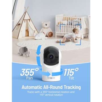 2K UHD Baby Monitor with App Control & Night Light