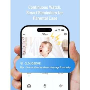 2K UHD Baby Monitor with App Control & Night Light