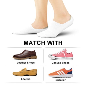 WERNIES No Show Socks Women Non-Slip Comfort 4/8 Pairs