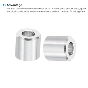 PATIKIL M2 Aluminum Spacers - Durable, 10 Pcs Metal Spacer