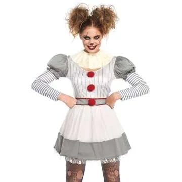 Leg Avenue Creepy Clown Costume for Women