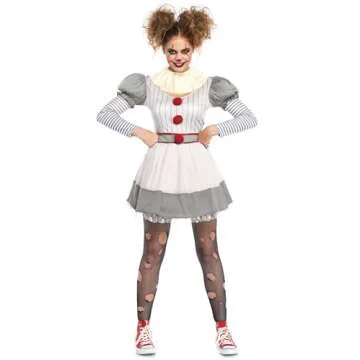 Leg Avenue Creepy Clown Costume for Women