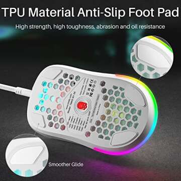 DIERYA M1SE Wired Gaming Mouse with RGB Lighting