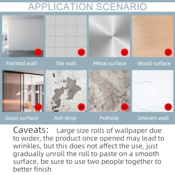 practicalWs Glossy Marble Wallpaper for Easy Home Makeover