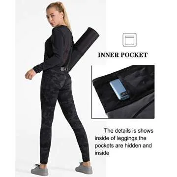 Dragon Fit High Waist Tummy Control Leggings with 3 Pockets