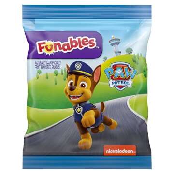 Funables Fruity Snacks, PAW Patrol Assorted Fruit, 0.8 oz 10 ct