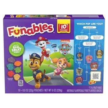 Funables Fruity Snacks - PAW Patrol Assorted Fruit 10 ct