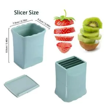 Stainless Steel Strawberry Slicer, Fruit Cup Slicer, Egg and Fruit Slicer, Egg Slicer Cup Fruit Slic...
