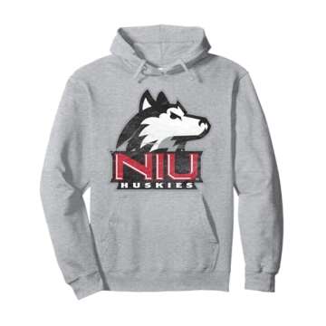 Northern Illinois University NIU Huskies Distressed Primary Pullover Hoodie