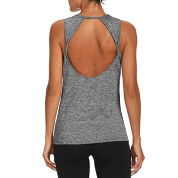 Mippo Workout Open Back Tops for Women - Perfect for Fitness
