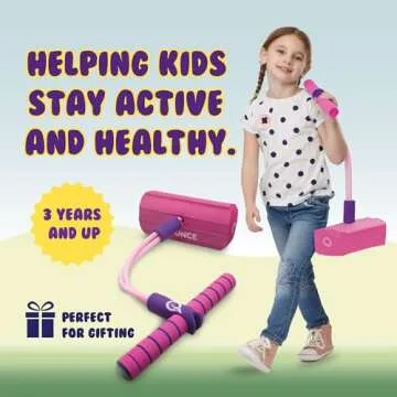 New Bounce Pogo Stick for Toddlers - Foam Jumper for Age 3,4,5,6,7,8 - Outdoor Jumping Toys - Birthday Gift for Toddler Girls and Boys