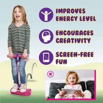 New Bounce Pogo Stick for Toddlers - Foam Jumper for Age 3,4,5,6,7,8 - Outdoor Jumping Toys - Birthday Gift for Toddler Girls and Boys