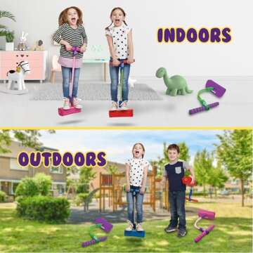 New Bounce Pogo Stick for Toddlers - Foam Jumper for Age 3,4,5,6,7,8 - Outdoor Jumping Toys - Birthday Gift for Toddler Girls and Boys