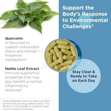 Designs for Health Quercetin + Nettle Supplement - Nettle Leaf + Quercetin Supplements with Flavonoids - Powerful Antioxidants for Immune Support (90 Vegan Capsules)