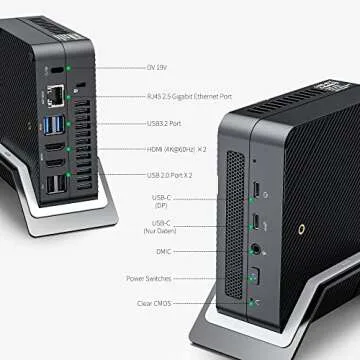 MINISFORUM DeskMini UM580 Mini PC with Ryzen 7 and 4K Output