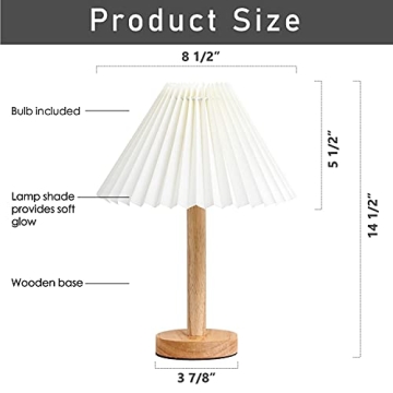 Zenply Stylish Nightstand Lamp for Bedroom and Living Room