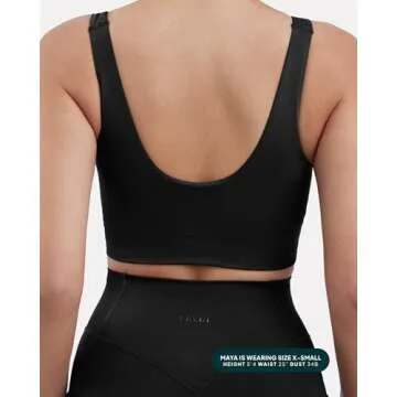 PAVOI Active Compression Sports Bra for Women | Medium Support