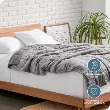Bare Home 20lb Weighted Blanket for Comfort and Sleep