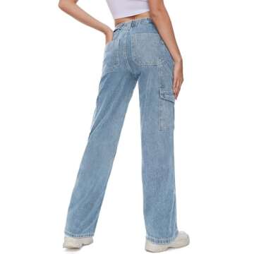 Tapata Women's Cargo Jeans in Multiple Inseam Lengths
