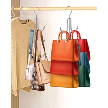 2Pack Purse Hanger Organizer for Closet Storage Solution
