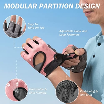 LIFECT Freedom Workout Gloves for Powerlifting and Gym