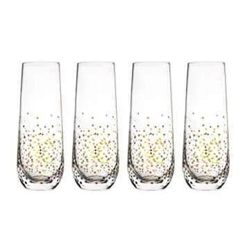 Trinkware Goldosa Stemless Champagne Flutes Set of 4